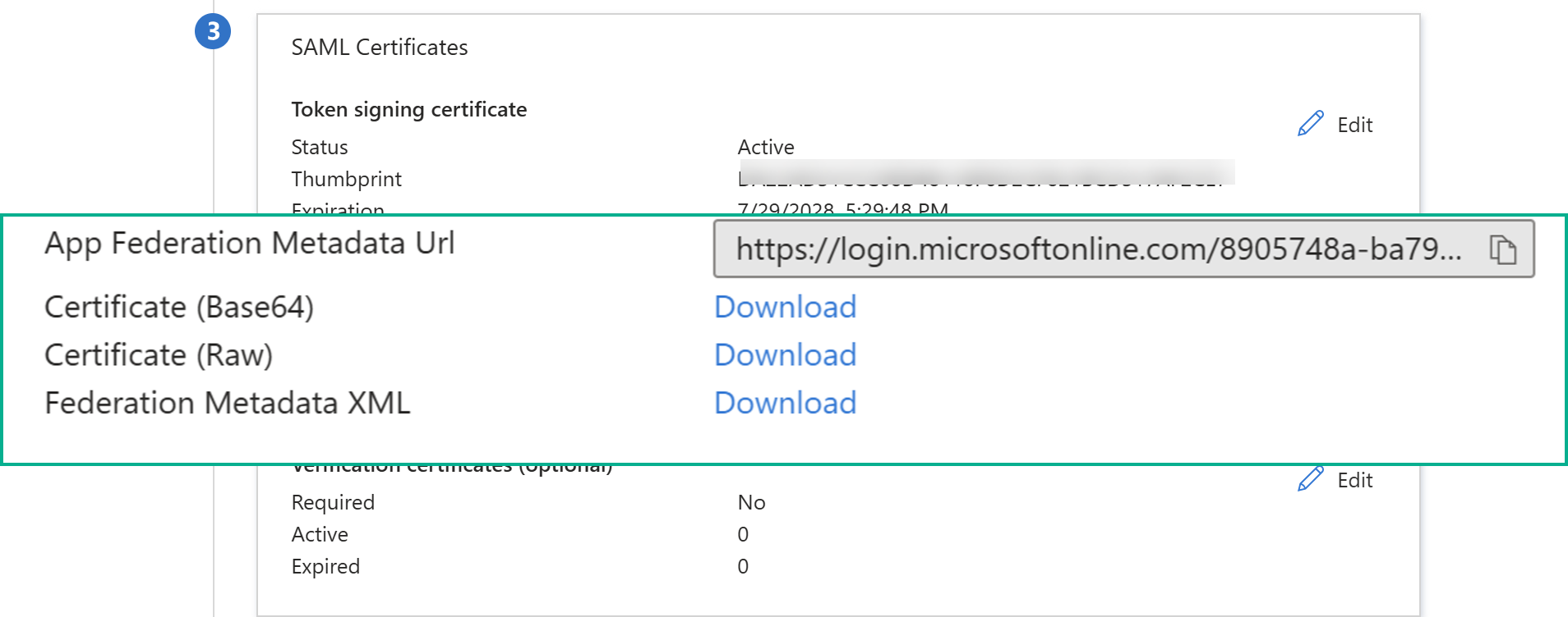 Entra ID - download metadata - E.png