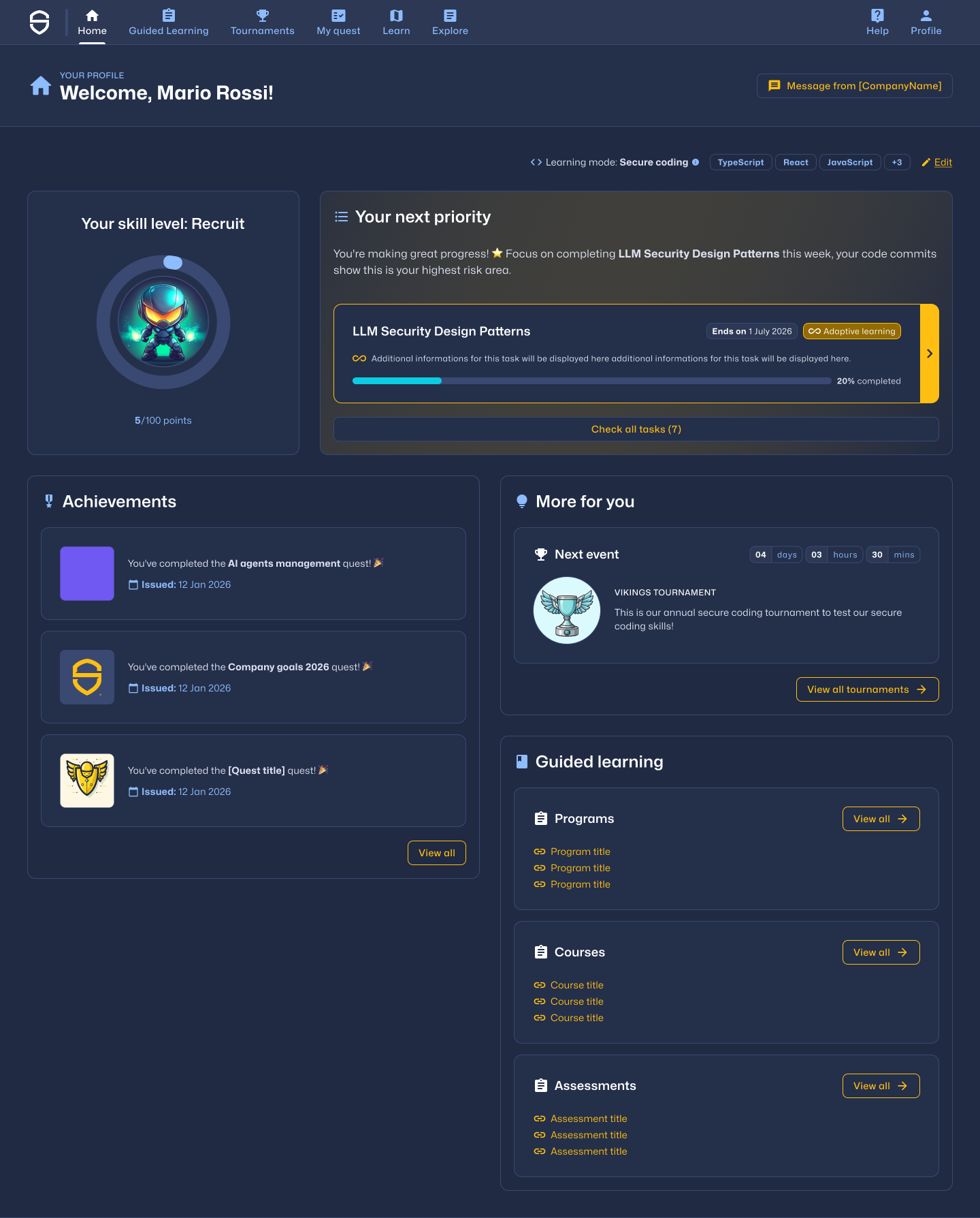 New learner homepage.png